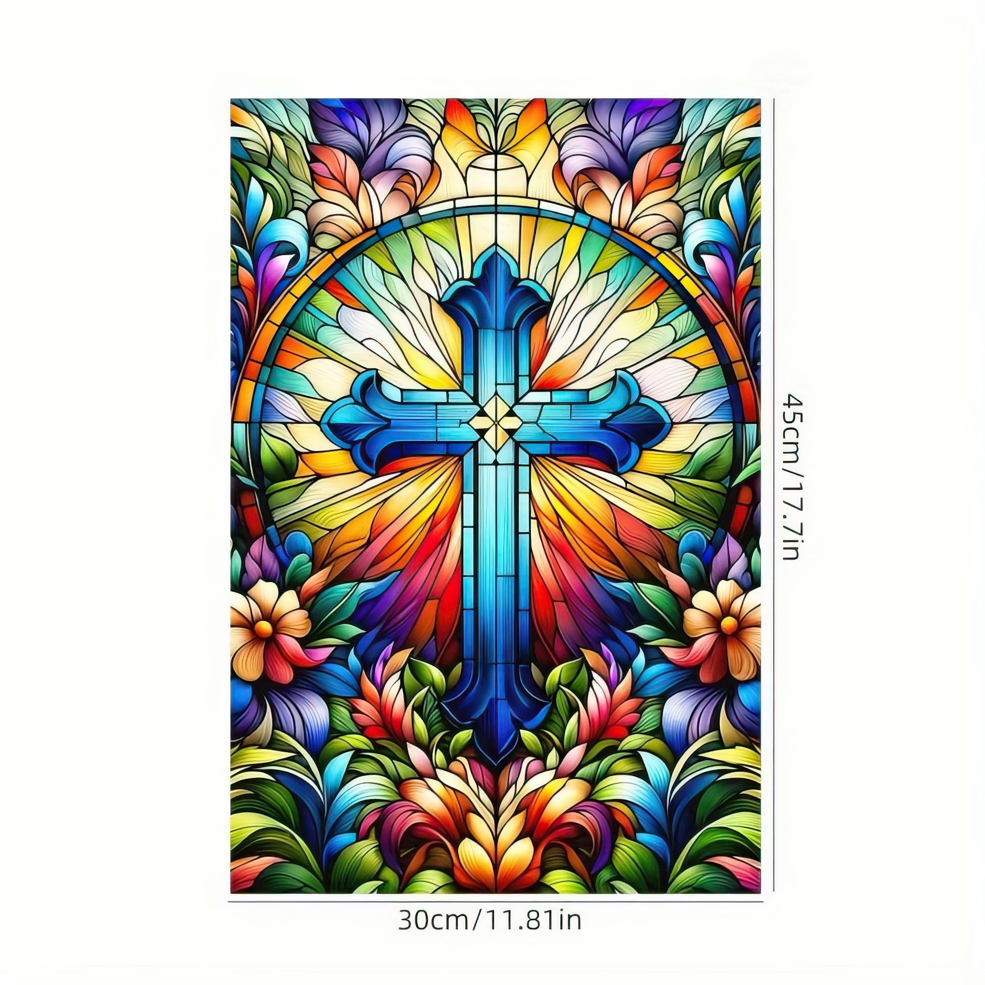 HOMETITUTE Christian Garden Flag Entryway enhances porch decor with a bold cross motif.