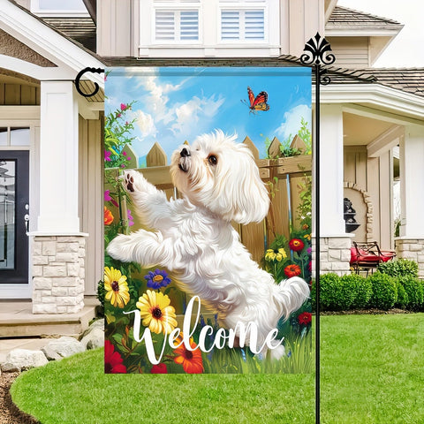 HOMETITUTE Outdoor flag made of durable polyester for easy display.
