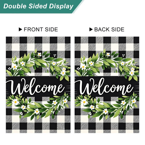 HOMETITUTE summer outdoor flag adds charm to lawn or pathway.