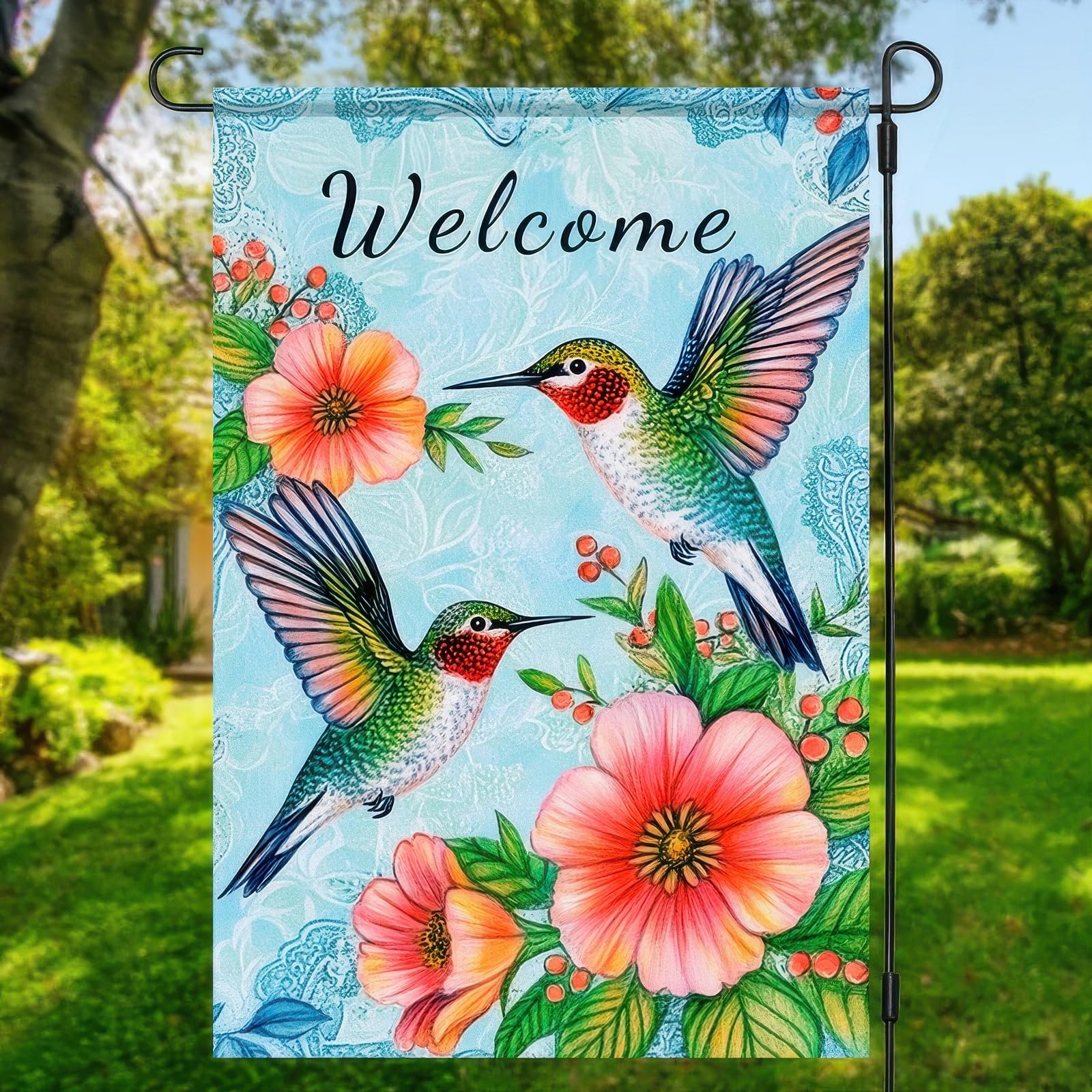 HOMETITUTE Yard Lawn Porch Banner is ideal for patios and entryways.