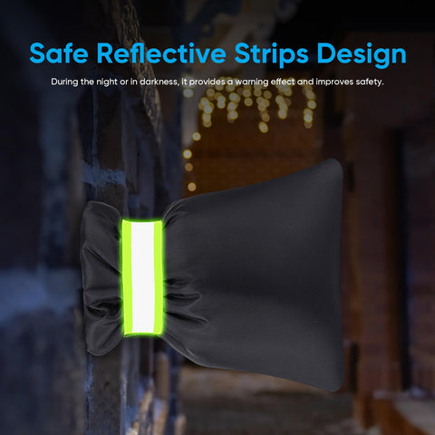 Hometopia slip-on installation demonstrates tool-free setup with strap.