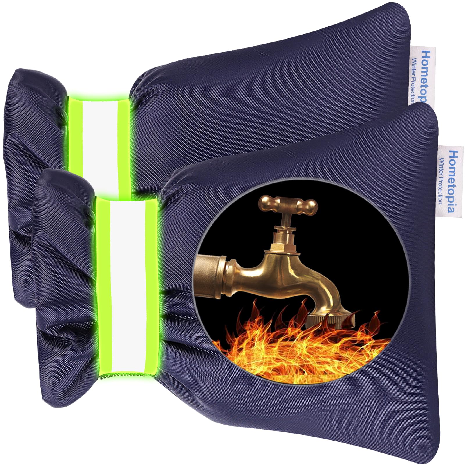 Hometopia two-pack includes two covers for multiple faucets.