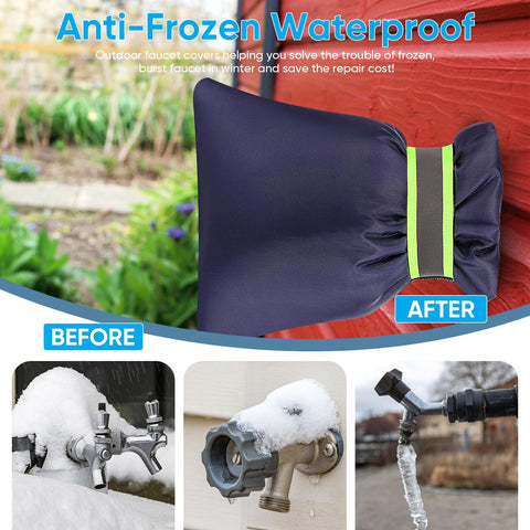 Hometopia blue outer fabric close-up showing water-repellent coating.