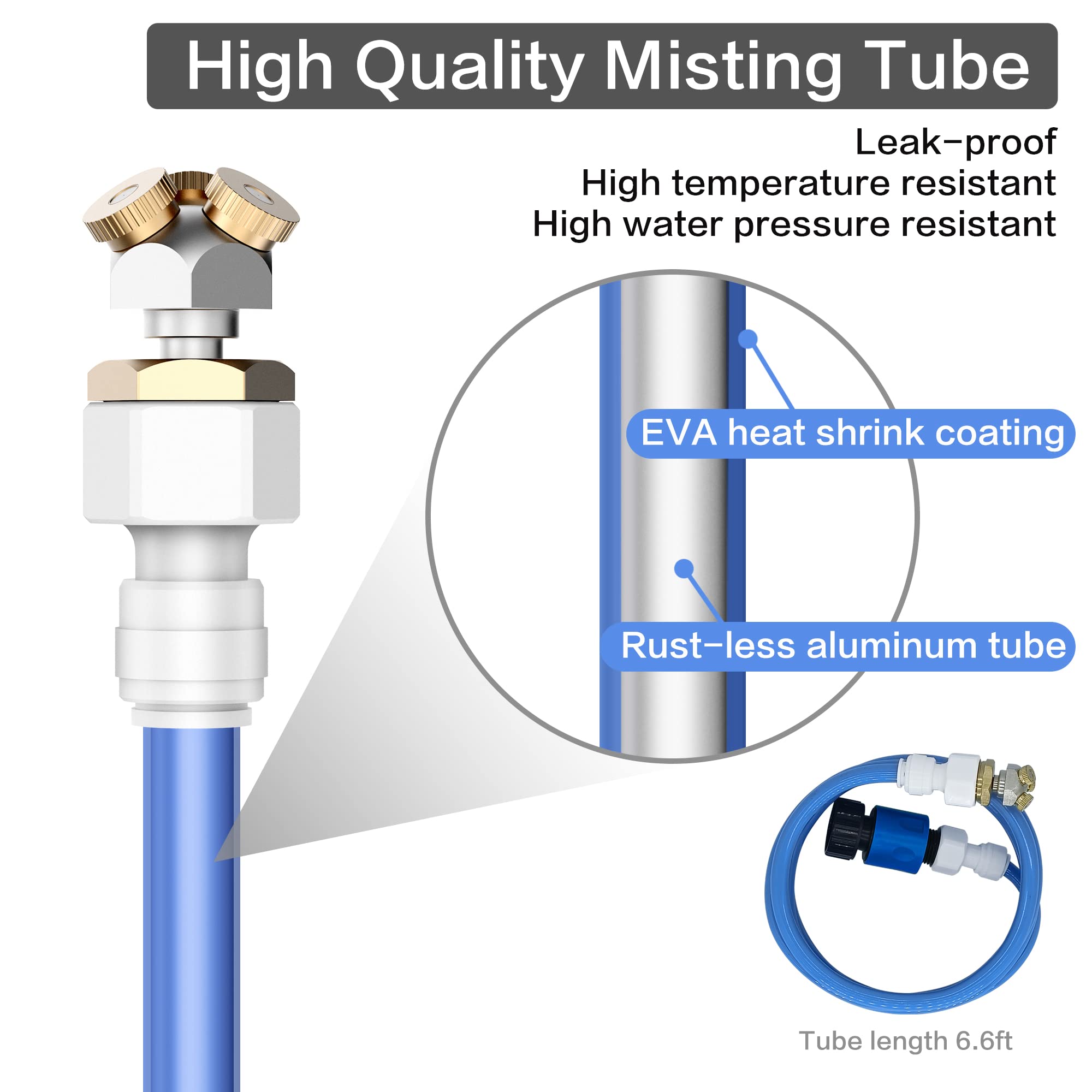 Homeyeco leak-proof construction with durable tubing and connectors.