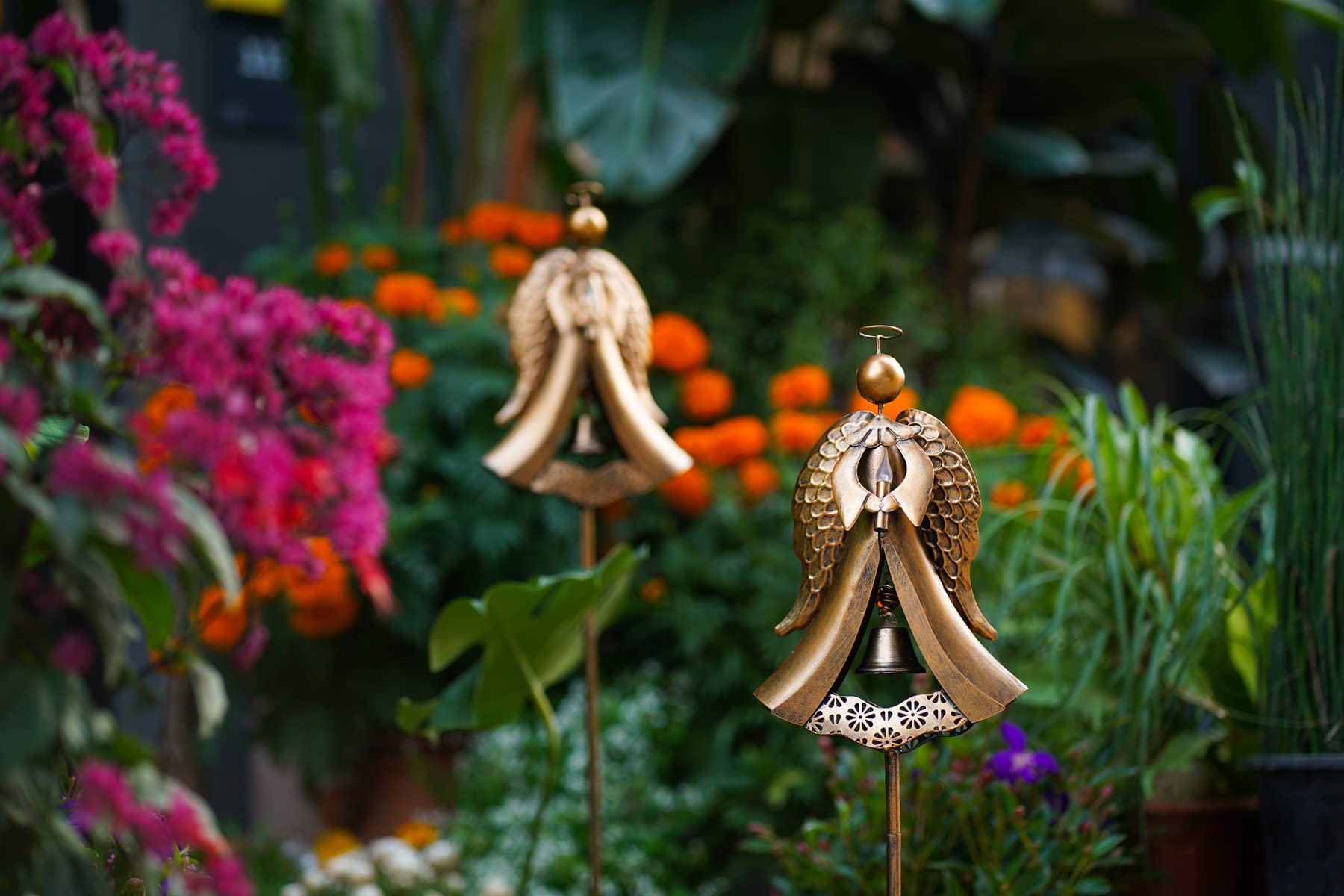 Homight 41 inches tall angel stake creates a prominent memorial display