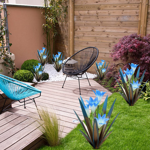 Homight ground insert provides stable resting for yard display.