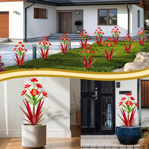 Homight metal agave plant provides a striking accent for gardens, patios, or entryways.