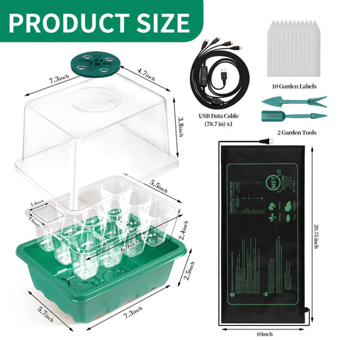 Homiton heat mat delivers steady warmth for seedling rooting