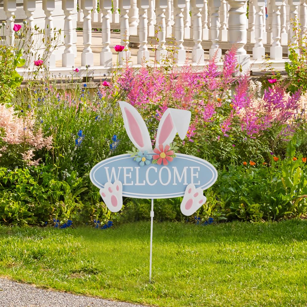 HOMirable outdoor bunny yard decor complements patios and lawns.