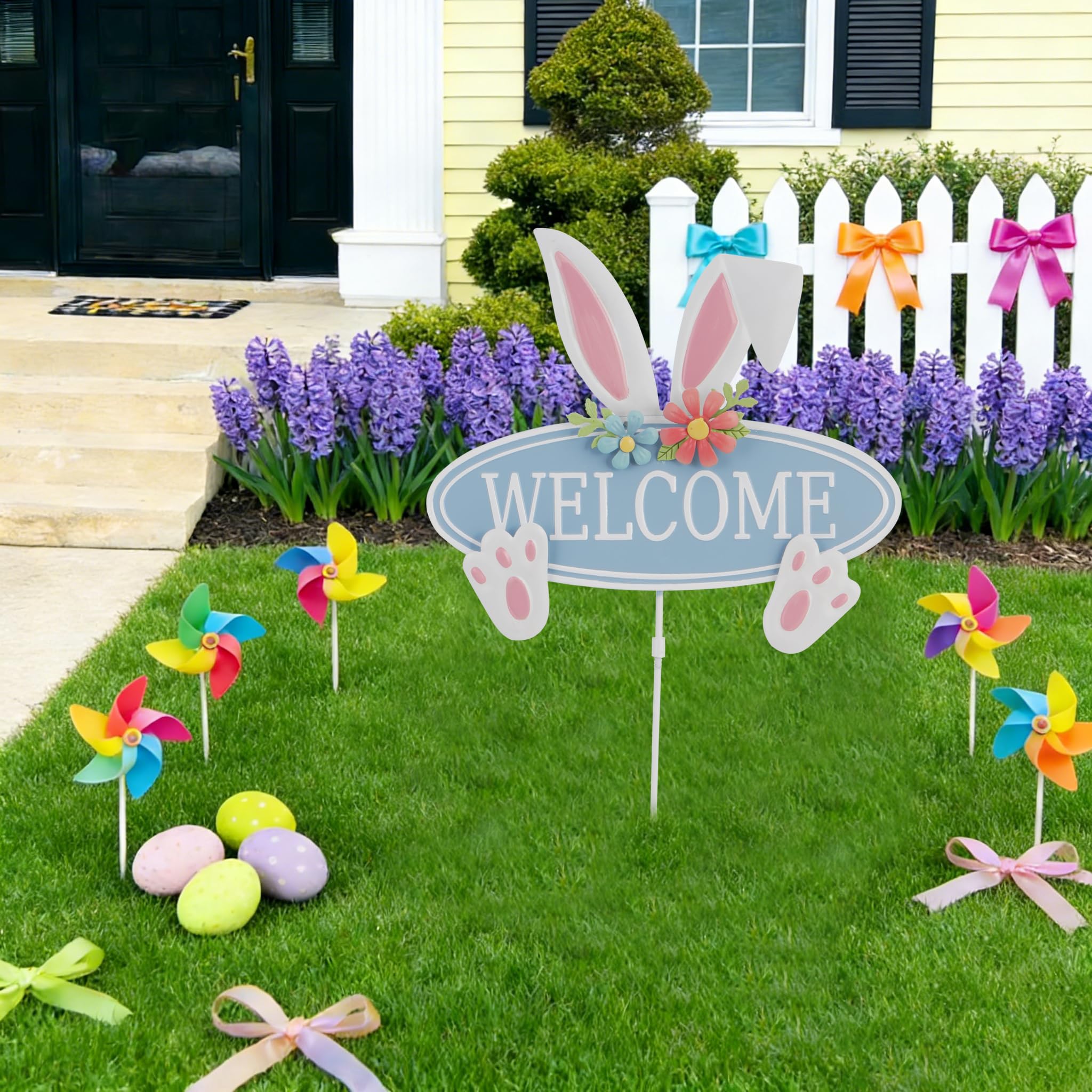 HOMirable rust-proof Easter garden stake resists sun and rain.