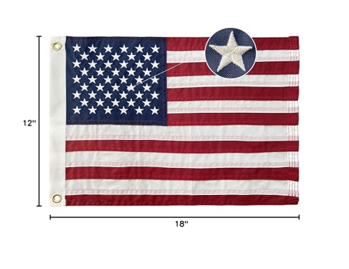 Homissor flag near the front door creates a welcoming patriotic vibe.