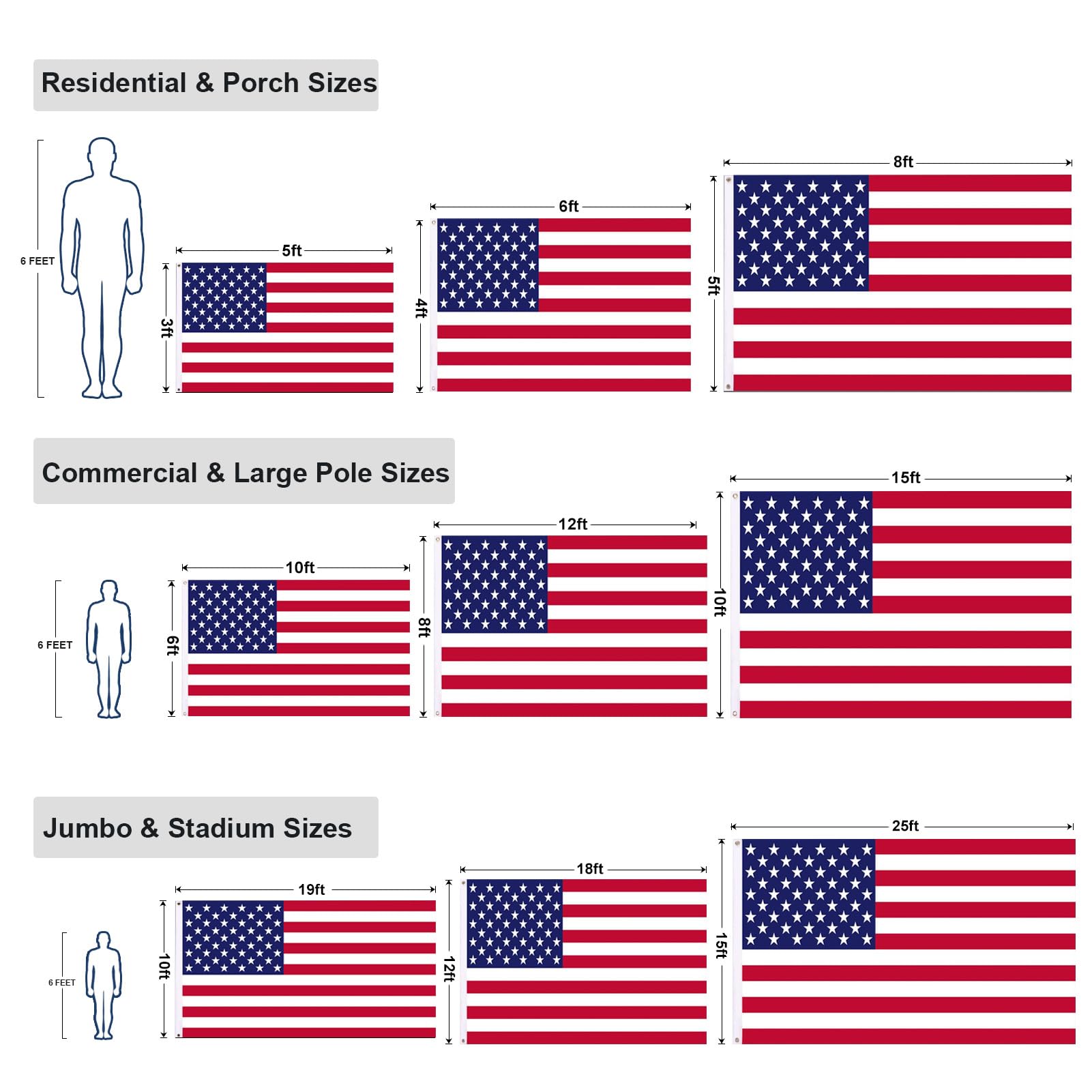 Homissor flag for garden or Memorial Day celebrations.