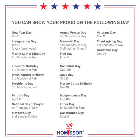 Homissor flag suitable for indoor storefront display or office space.