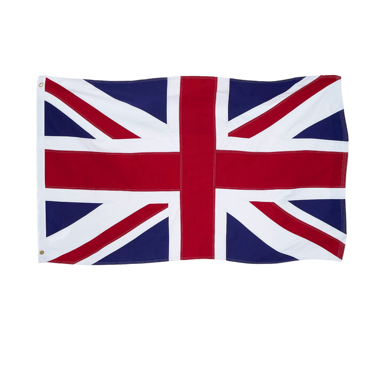 Homissor British flag 3x5 union jack embroidered for durable outdoor display.