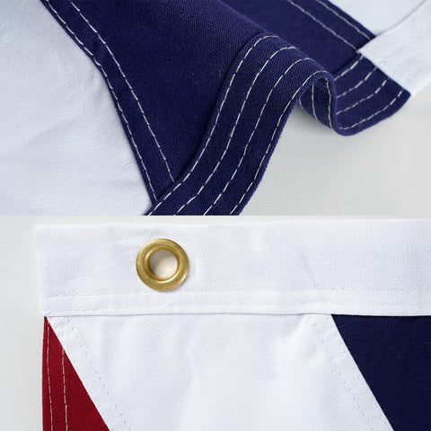 Homissor double-stitched British flag with reinforced edges for long-lasting performance.