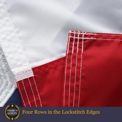 Homissor Texas flag 4x6 four-stitch hem for long-lasting wear