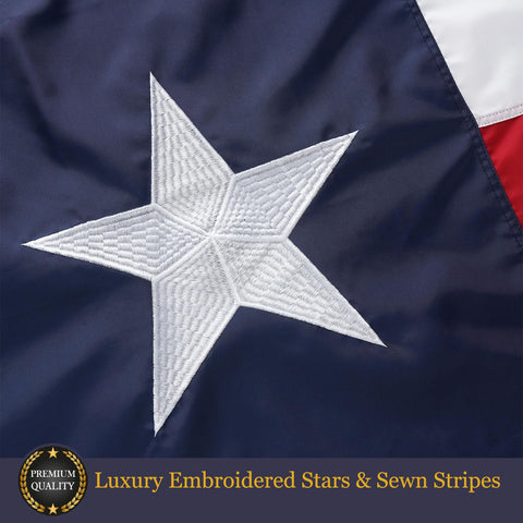Homissor Texas flag 4x6 tearproof nylon built for outdoor durability