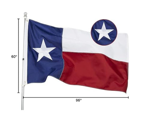 Flag ready for display during Texas celebrations with Homissor 5x8