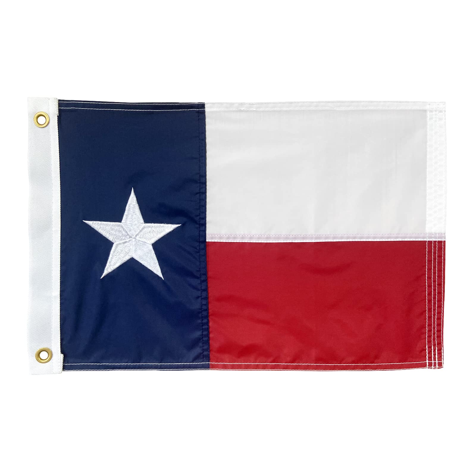 Homissor Texas flag with embroidered stars for durable outdoor display.