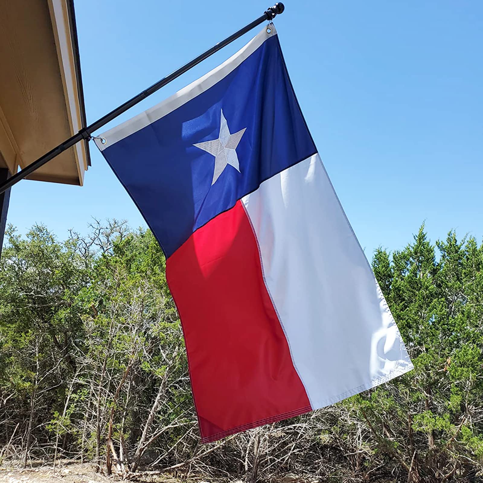 Homissor Texas flag designed for indoor and outdoor use.
