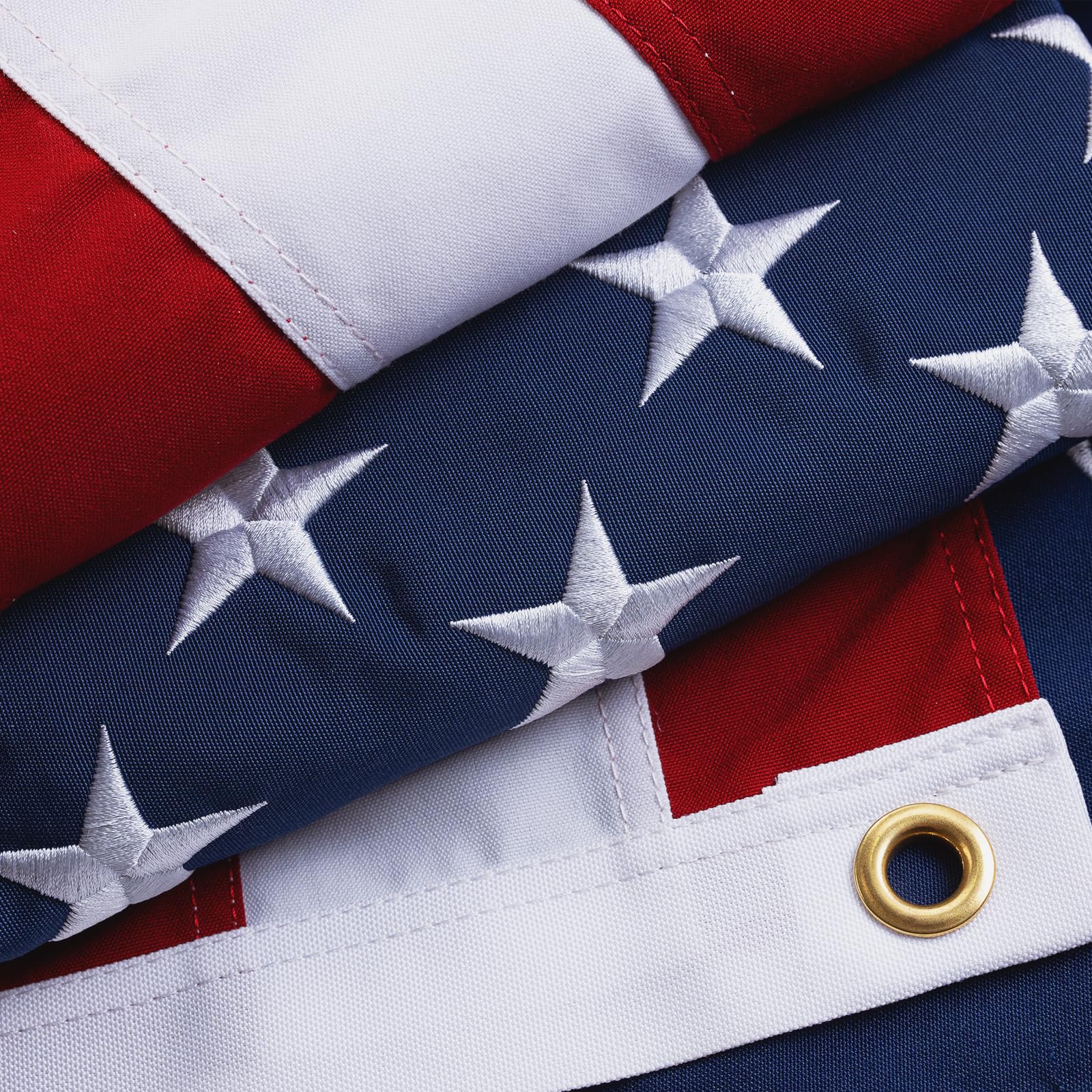 Homissor USA flag 3x5ft front view ideal for outdoor display.