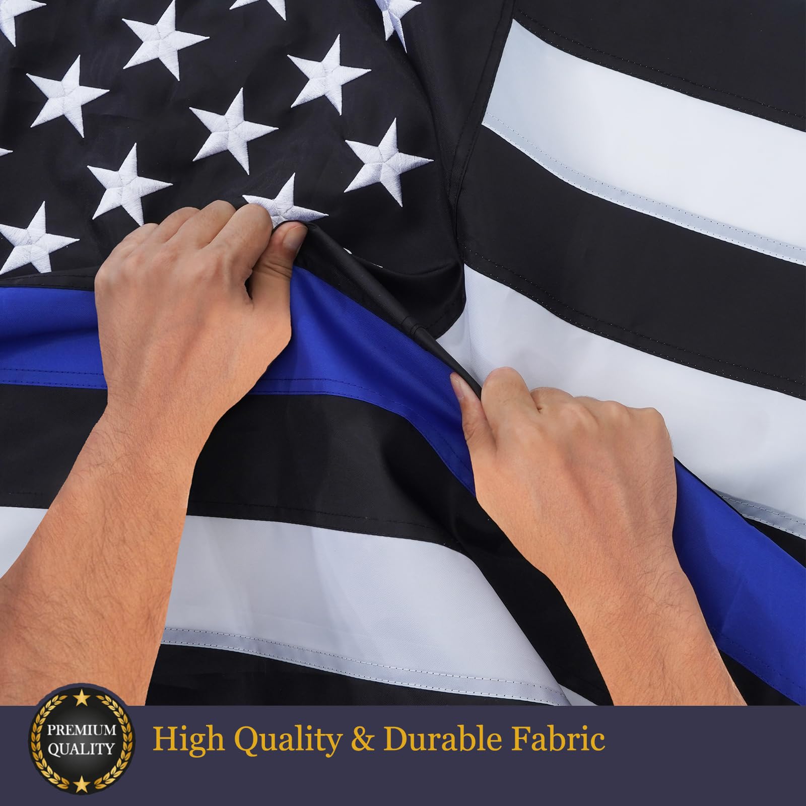 Homissor flag suitable for indoor or outdoor display on wall or pole.