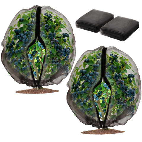 Homiton fruit tree netting cover protects trees from birds while allowing light through.