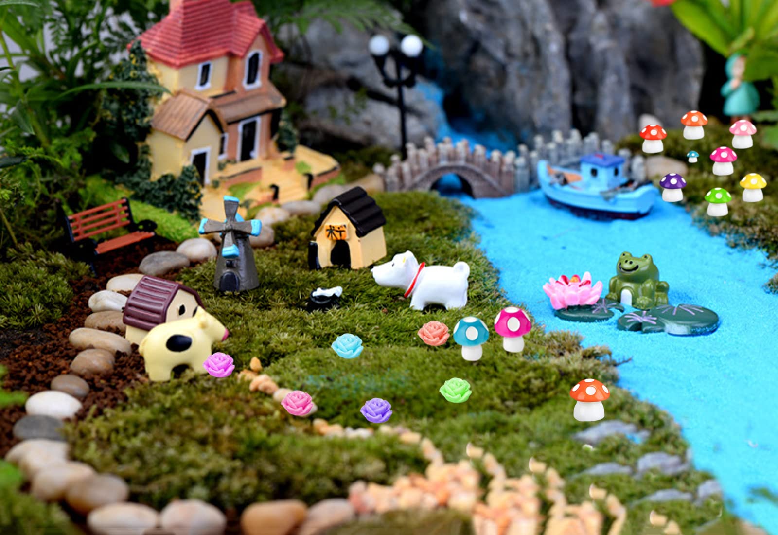 Homlone bridge links miniature scenes for cohesive micro landscapes