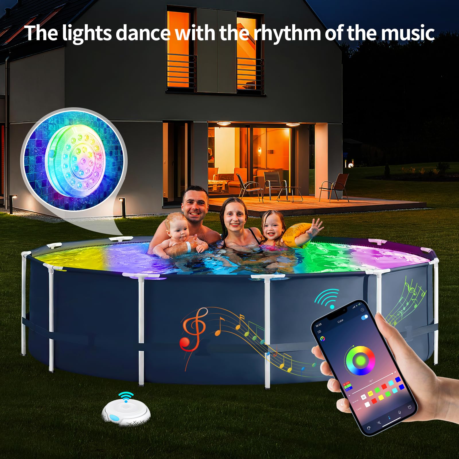 Homly pool light comes with warranty and responsive support.