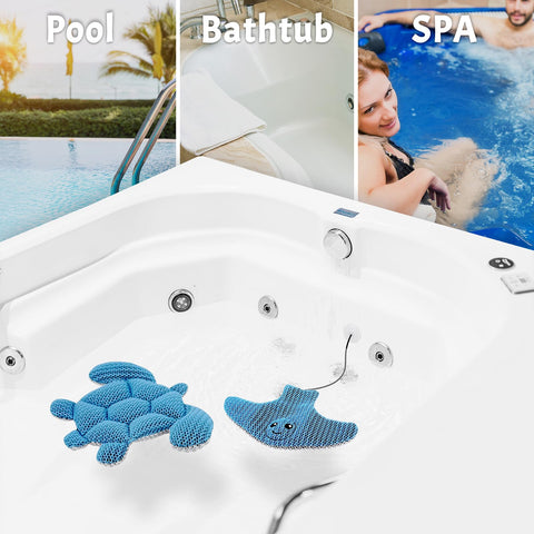 Homlynn sponge two-pack is easy to store and swap.