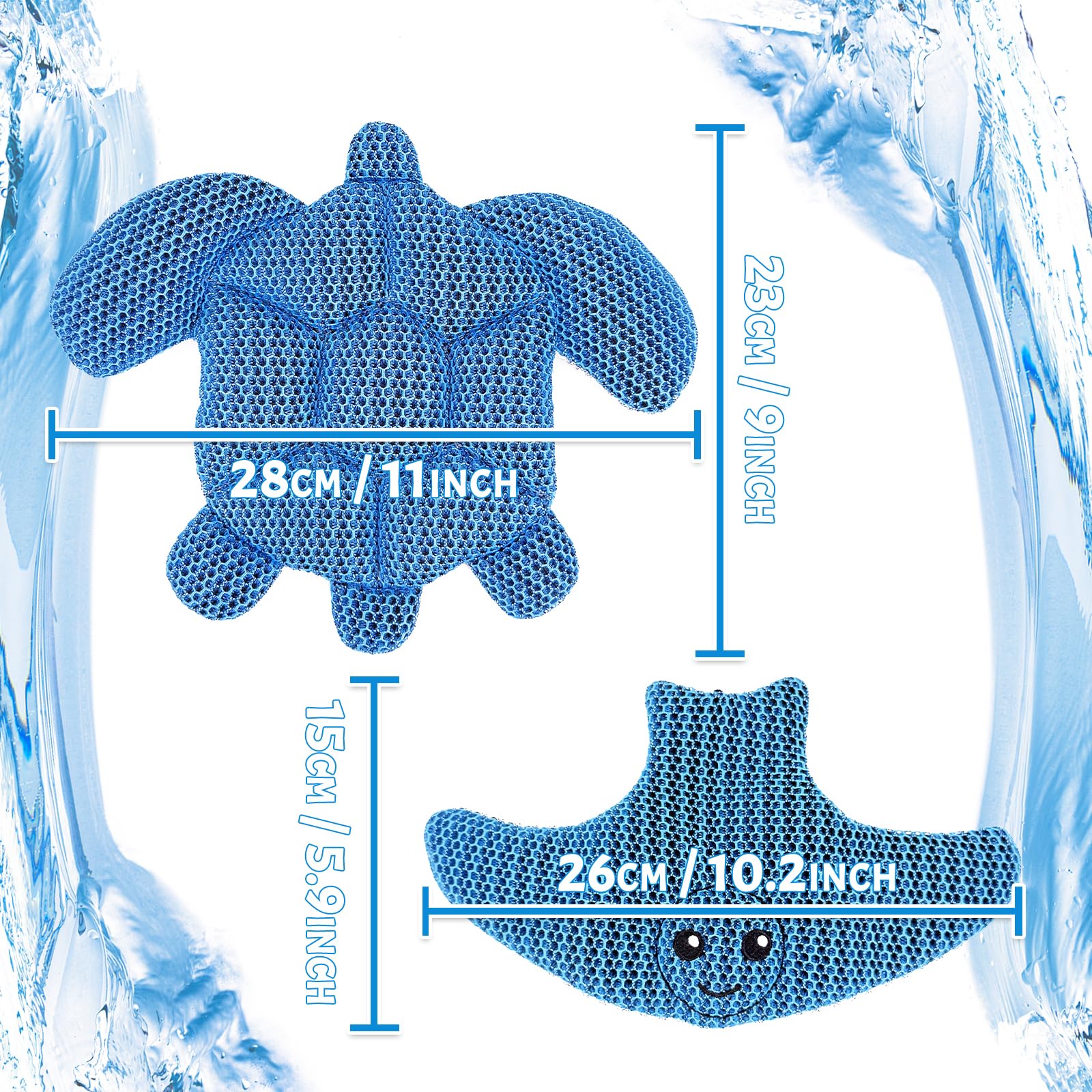 Homlynn sponge is machine washable and reusable for months.