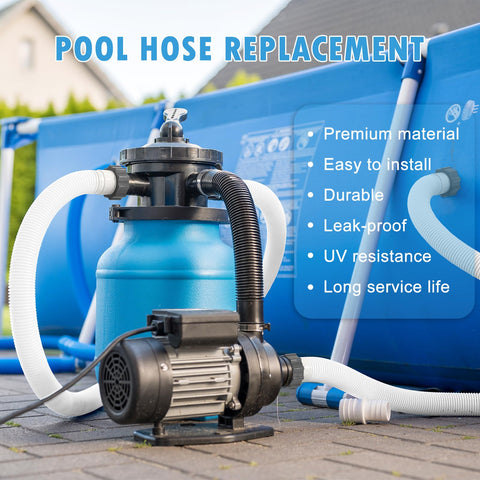 HOMNUTS hose compatible with 1500–2500 GPH pumps