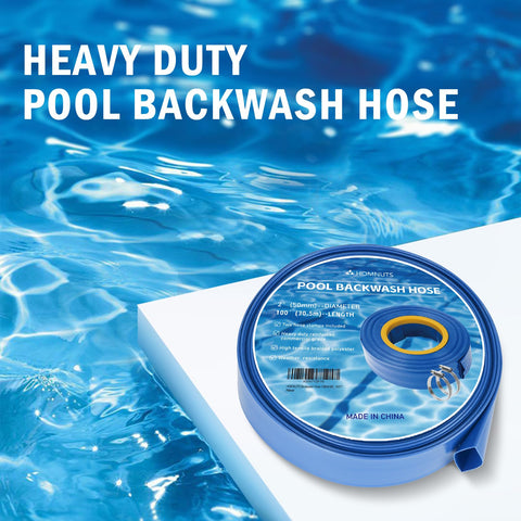 HOMNUTS large flow rate supports efficient drainage and continuous pool maintenance