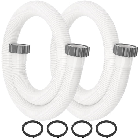 HOMNUTS pool hose 1.5 inch, 59 inch length for easy above-ground filtration.