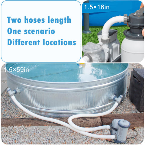HOMNUTS summer pool filtration solution ready for garden use