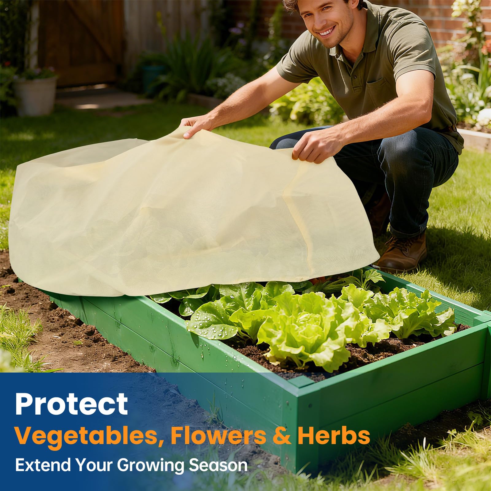 Homoda lightweight winter protection for garden plants