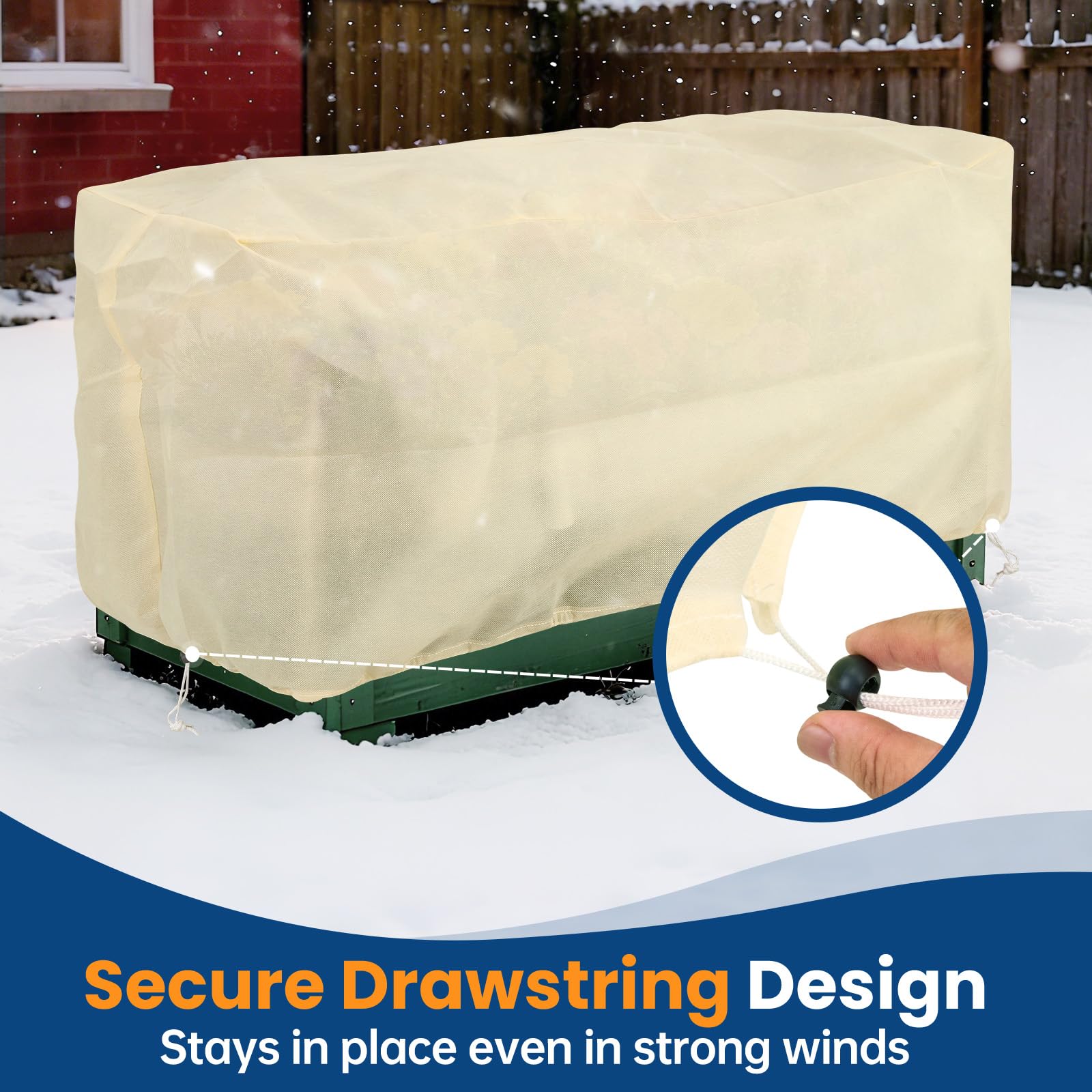 Homoda UV-resistant frost cover close-up highlighting durability