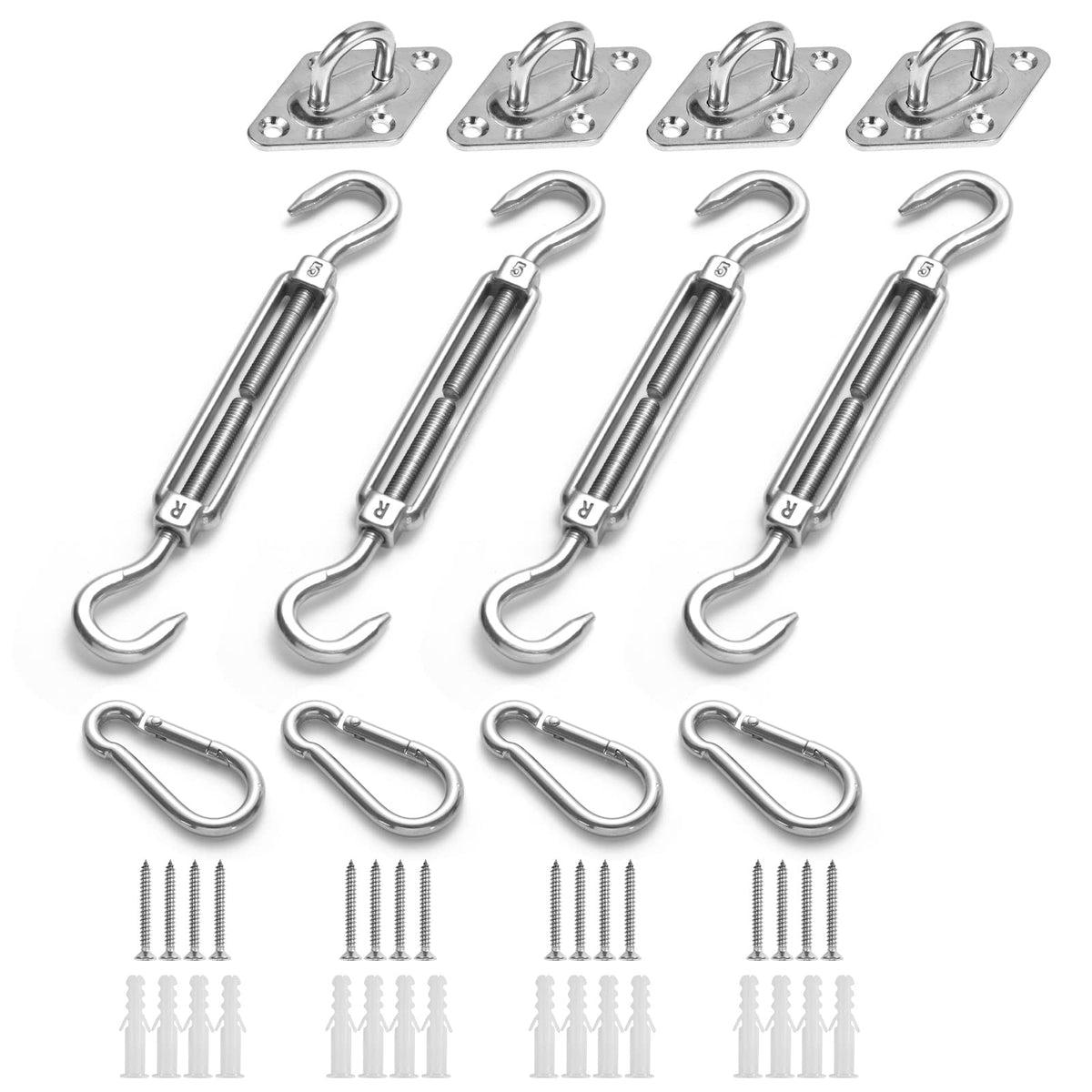 HOMPER awning wall brackets secure outdoor shade sail mounting
