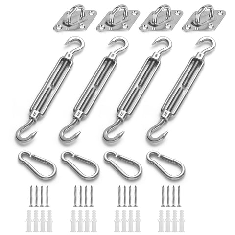 HOMPER M6 hardware kit packaging featuring durable stainless steel components for outdoors