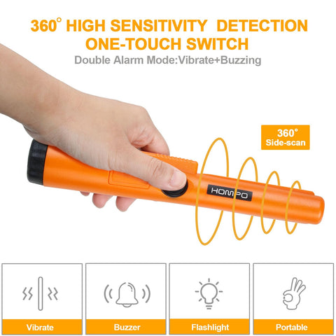 HOMPO pinpointer used underwater up to 3m for seabed exploration
