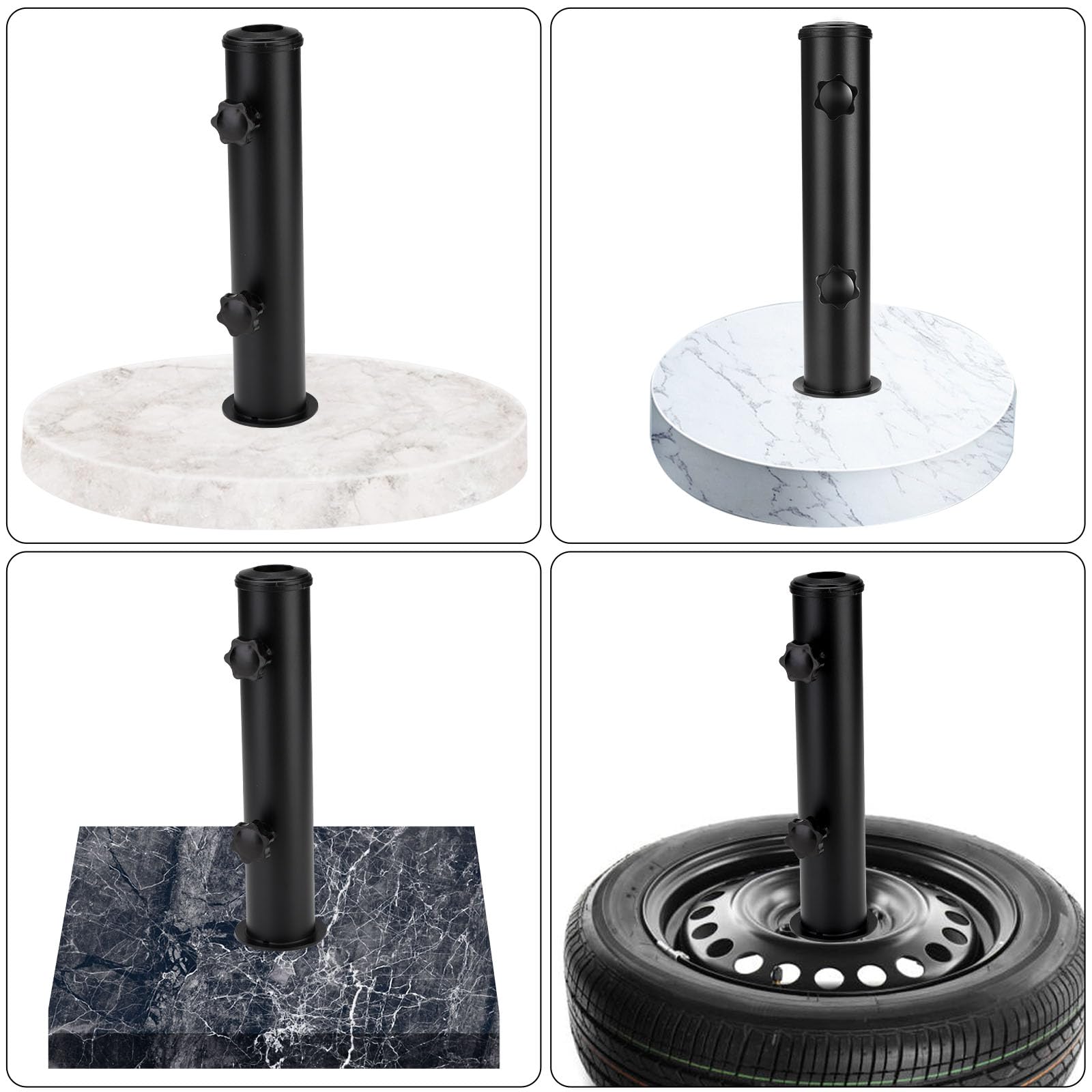 Hompoem securing knobs add extra stability during windy days