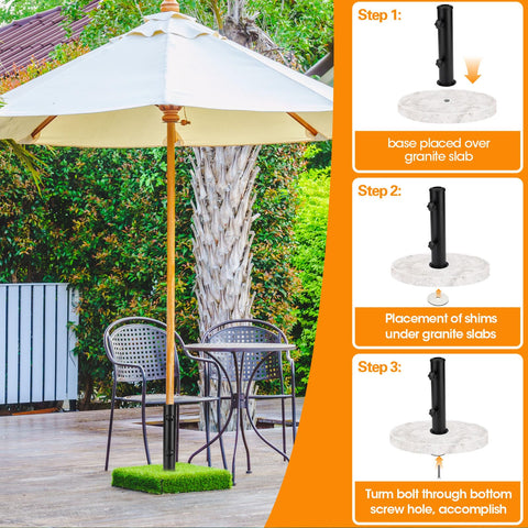 Hompoem universal compatibility supports poles, flagpoles, and more
