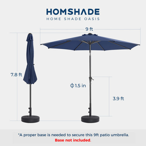 Integrated storage strap secures the umbrella when closed