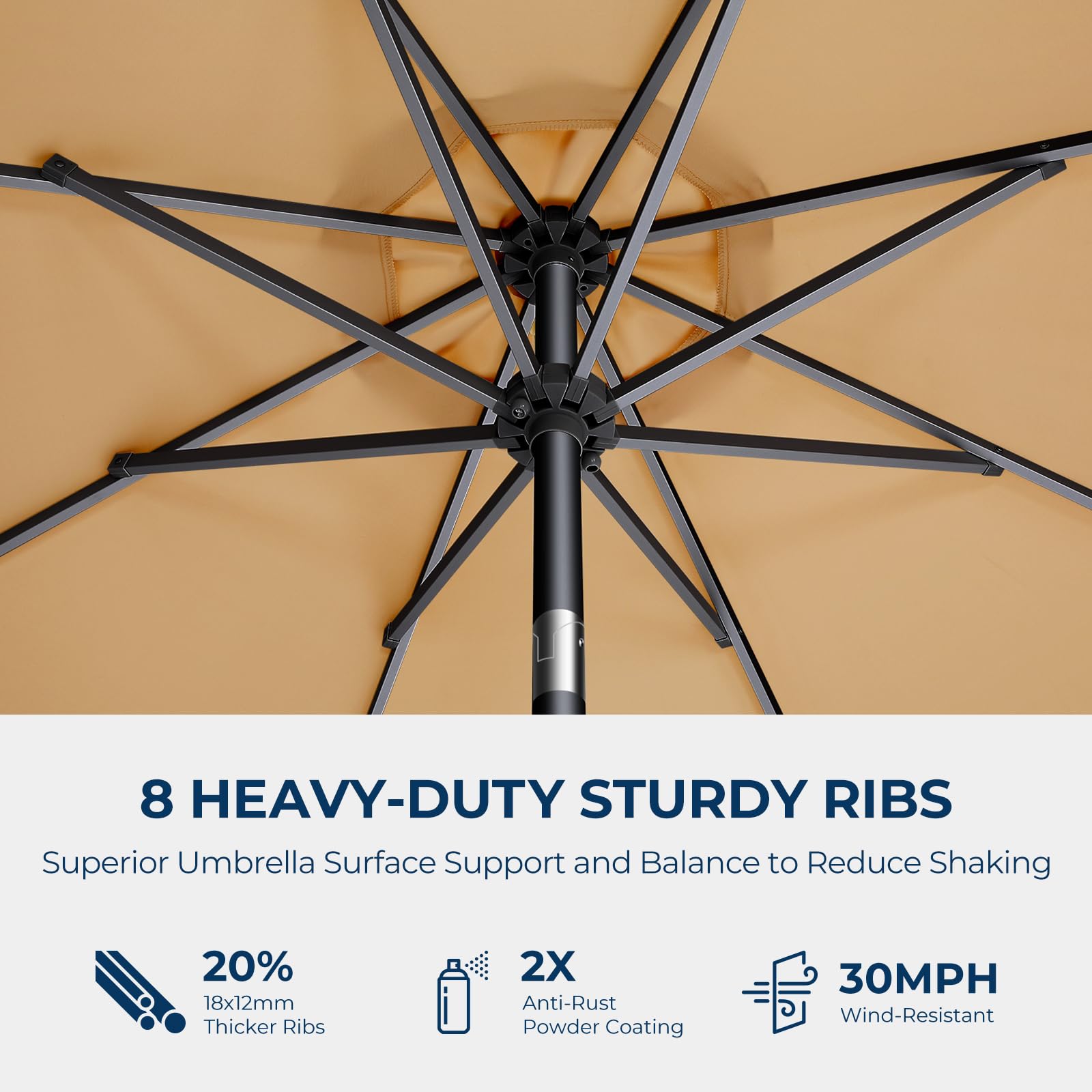 HOMSHADE crank and tilt mechanism for easy shade adjustment