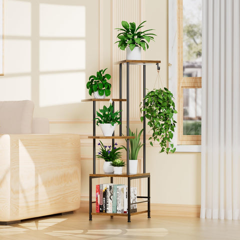 Homsorout plant stand tall display for lush indoor garden.