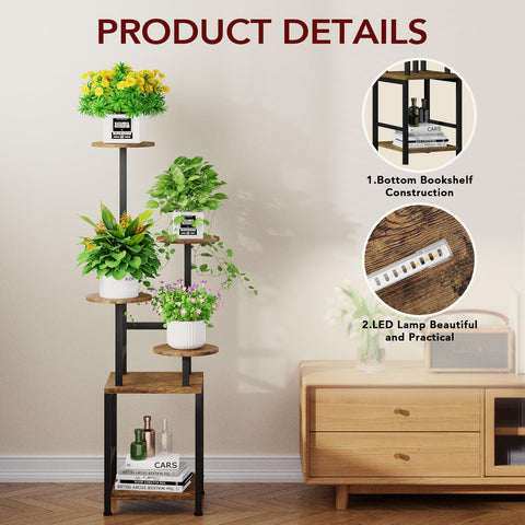 Space-saving corner design from Homsorout plant stand fits small rooms