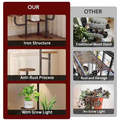 Homsorout water-resistant wood and metal frame ensures durable indoor use.