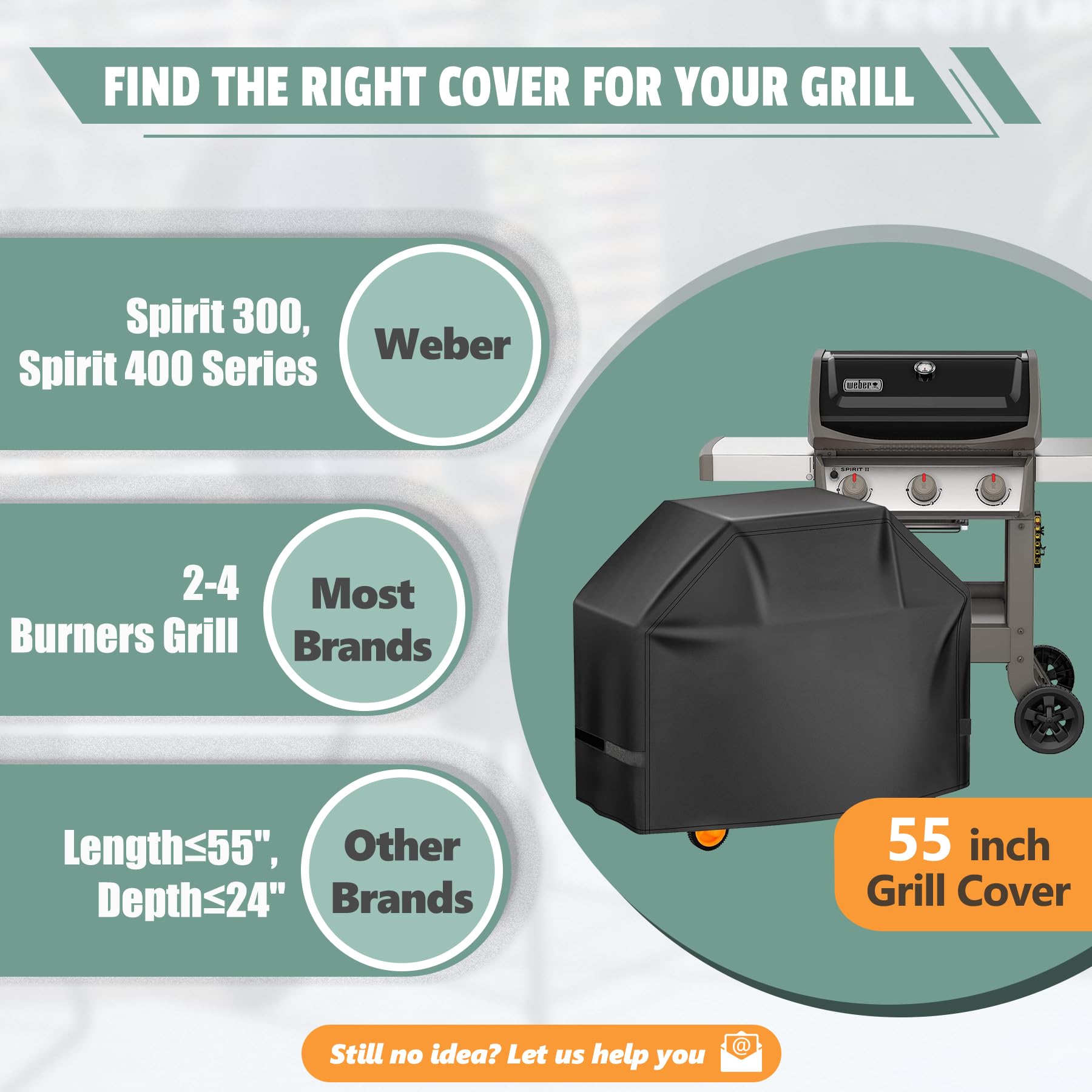HomWanna 600D fabric ensures durable, long-lasting outdoor protection
