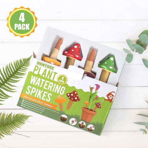 HOMYHEE colorful mushroom design adds charm to any planter setup.