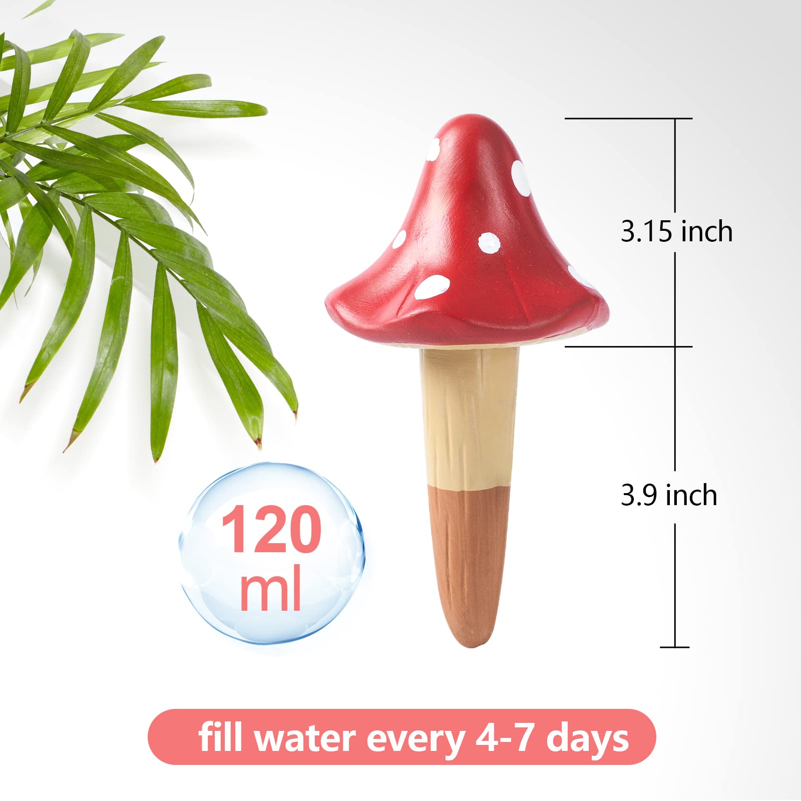 HOMYHEE terracotta porous clay waterer delivers steady moisture to pots.